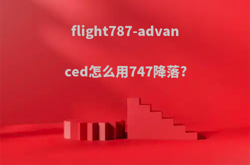 flight787-advanced怎么用747降落?