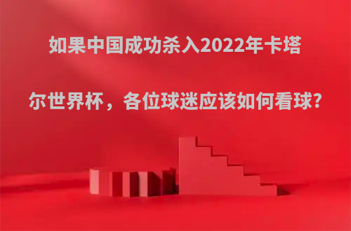 如果中国成功杀入2022年卡塔尔世界杯，各位球迷应该如何看球?