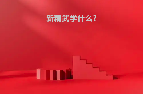 新精武学什么?