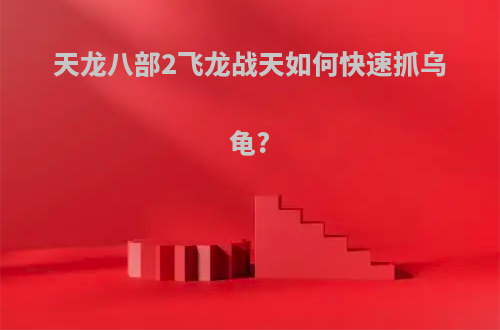 天龙八部2飞龙战天如何快速抓乌龟?