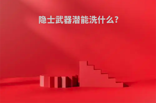 隐士武器潜能洗什么?